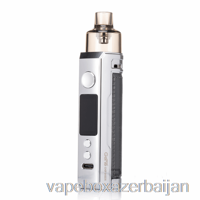 E-Juice Vape VOOPOO DRAG X 80W Pod Mod Kit Silver Dark Grey